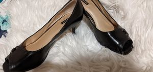 Black Open Toe Pumps